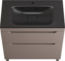 Style Line Тумба с кварцевой раковиной антрацит Остин 80 тауп темный